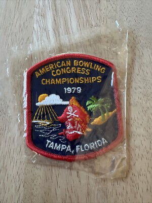 Sealed Vintage 1979 American Bowling   Congress Championships Tampa Fl. Patch