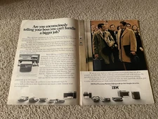 Vintage 1971 IBM WORD PROCESSING MACHINES WORD PROCESSOR COMPUTER PRINT AD 1970s