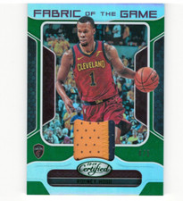 2018-19 Certified Fabric of the Game Relics Mirror Green Rodney Hood Jersey /5