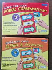 Lakeshore READ  SLIDE CARDS - VOWEL COMBINATIONS, BLENDS  DIGRAPHS