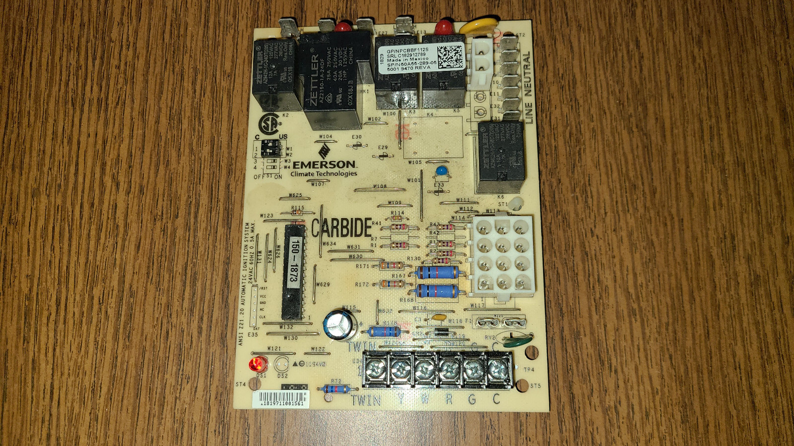 Goodman Amana Emerson Furnace Control Circuit Board 50A5528905