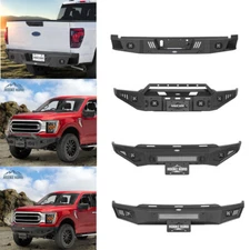 Front Rear Bumper w/ Winch Plate For 2021-2023 Ford F150 Off-Road Armada Package