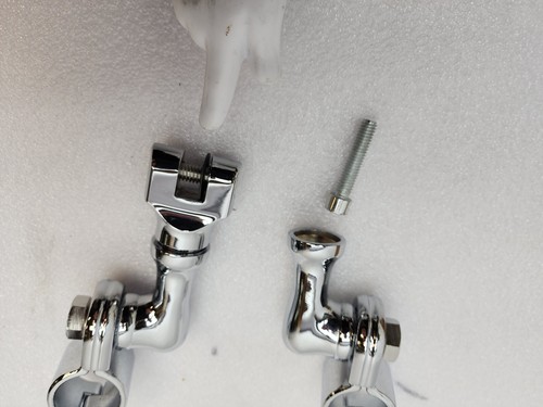 Harley Davidson OEM Adjustable Highway Pegs Brackets Parts ONLY Chrome - Bild 5 von 17