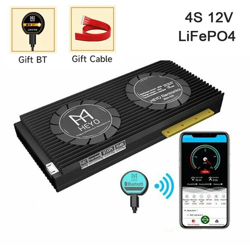 4S 12V 60A-250A LiFePO4 Smart BMS Battery Protective Board mit Bluetooth Module