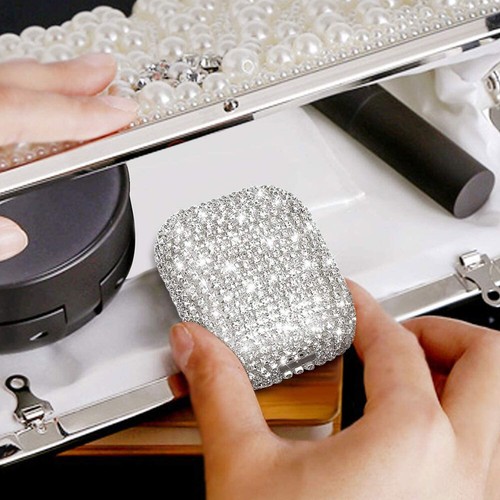 Luxury Bling Diamond Hard Case For Apple AirPods 2 1 Glitter Airpod Protector - Zdjęcie 9 z 13