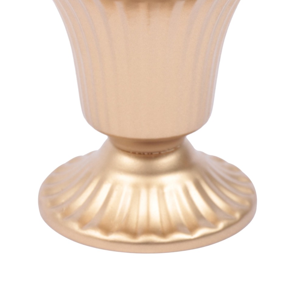 10 Pcs Trumpet Gold Metal Vases Wedding Party Centerpieces Retro Decor