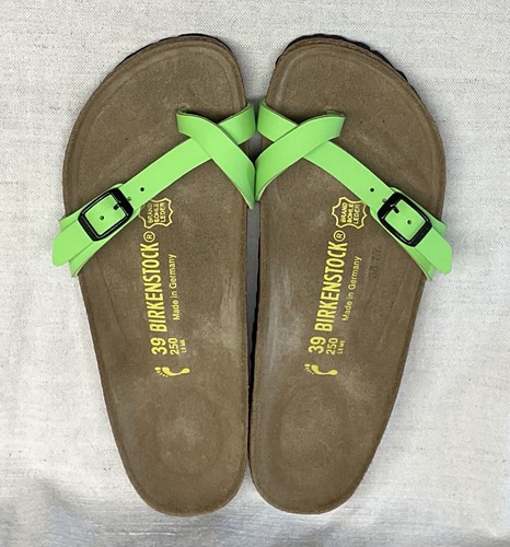 BIRKENSTOCK PIAZZA PATENT Sandalo perizoma Verde Birkies Cinturino 39 Donna 9,5 - Foto 15 di 16