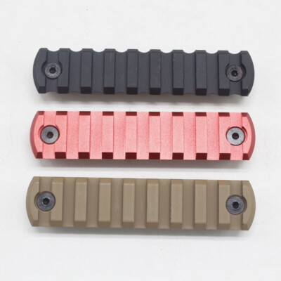 9Slots M-lock Picatinny Rail Sections Aluminum Black/Tan/Red MLOCK Mount System