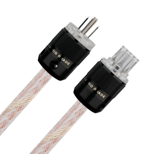 Audio 5N Copper Power Cable Rhodium Plated Plug HiFi Supply Wire IEC Connectors - Picture 7 of 19