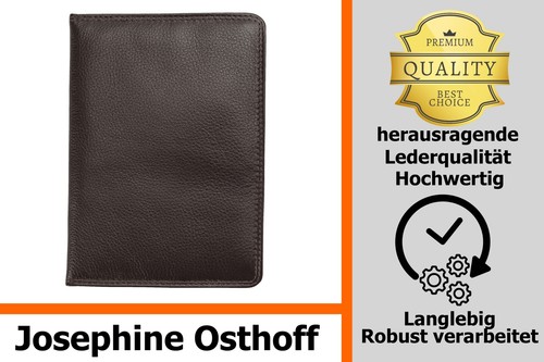 Josephine Osthoff Ausweisetui Reisepasshülle hochformat Ausweishülle Leder Damen - Foto 2 di 12