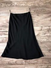 Luxurious Black Wool Lined Tulip Skirt PRADA Size 38 Italian 34/36 FR