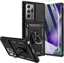 Samsung Galaxy Note 20 Ultra 5G Black Military-Grade Heavy Duty Case Screen Prot