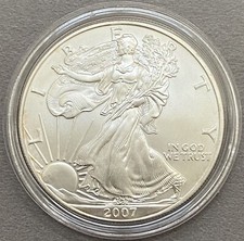 2007 1oz American Eagle Silver 0.999 US Mint Coin