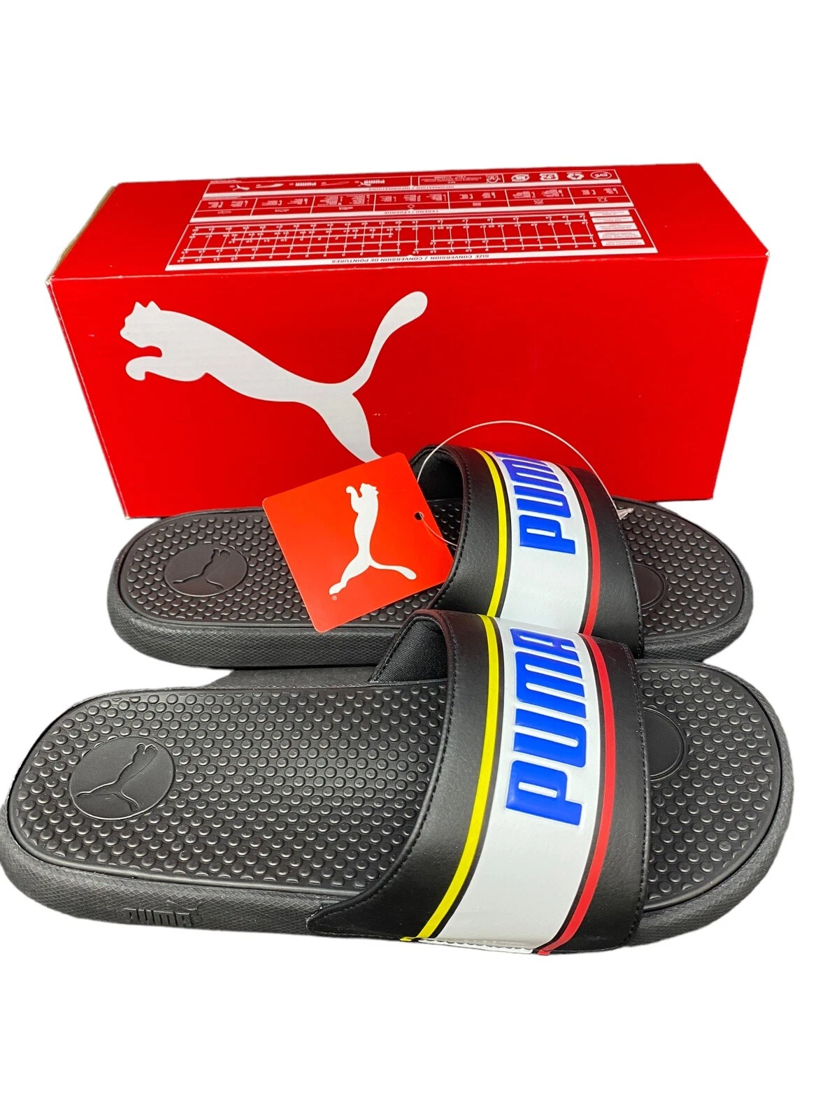 Sandali neri Puma bambini taglia 2 Cool Cat Sport retrò BX PS slide 382479 03