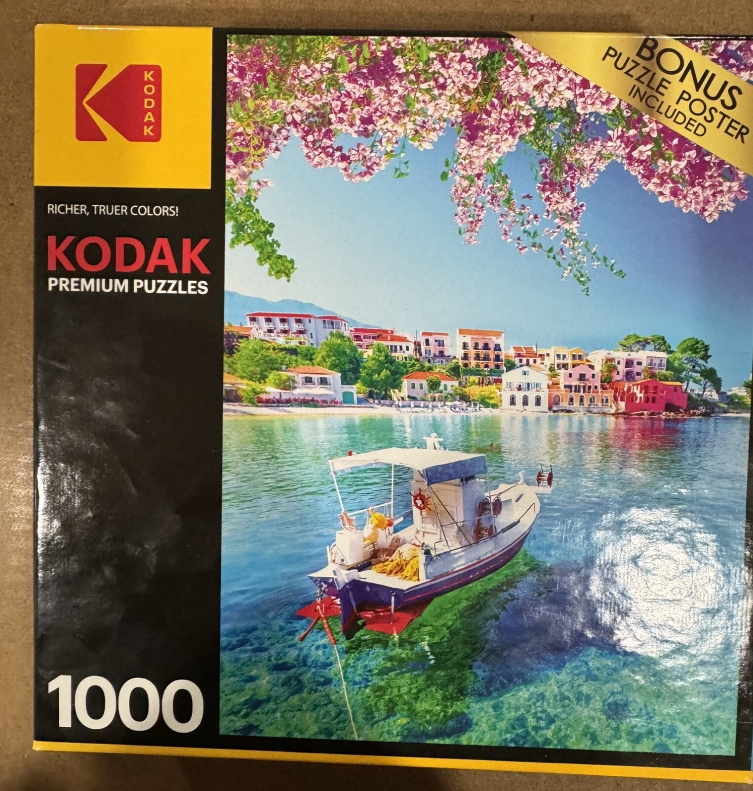 Kodak Puzzle 1000 Pieces Assos Village In Kefalonia, Greece