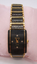 RADO SWISS QUARTZ JUBILE WRIST WATCH DIAMOND MARKERS CERAMIC AS IS
