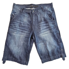 Rocawear Baggy Jean Shorts Men's Size 38 Flap Pockets Y2k Hip Hop Original Fit