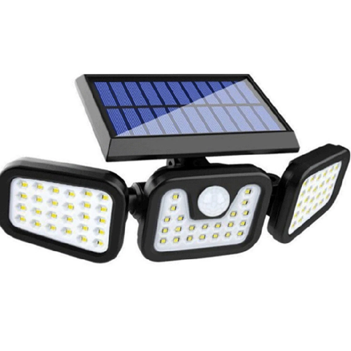 Cost effective Solar Motion Sensor Lights 2000LM 74LEDs IP65 Waterproof