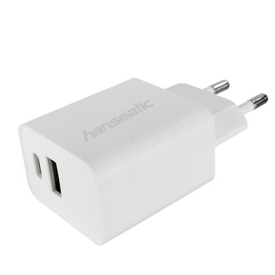 Hanseatic USB Ladeger?t 2 in 1 max. 3A, USB-C Power Delivery (PD) 20W