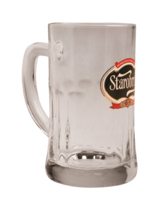 STAROBRNO BEER MUG GLASS, 0.3 LITRE, SET OF 6, Limited Edition