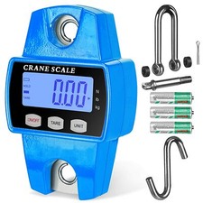 Digital Hanging Scale 300 KG / 660 LBS Industrial Crane Scale Blue Portable LED