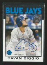 2021 Topps 1986 Cavan Biggio Blue Jays 35th Anniversary On Card Auto Rare Sp Hot