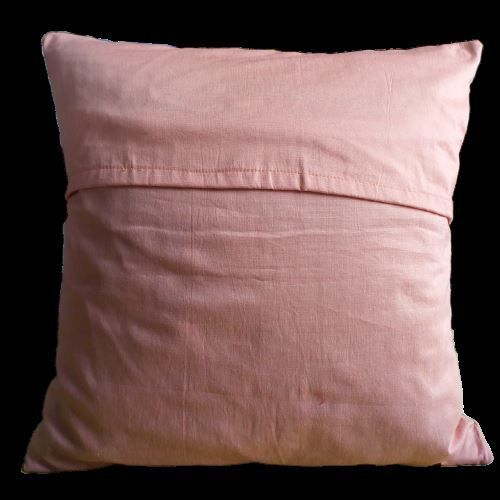 Handmade Embroidered Kantha Stitch Throw Pillow Cover Cotton Silk AB-PC17 - Picture 2 of 4