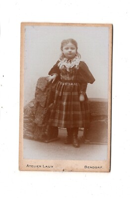 CDV Photo Cute Little Girl - Bendorf / Koblenz 1890s