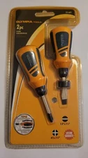 Olympia Tools Stubby Screwdriver 2pc Set (22-601)  1/4" X 1-1/2" and #2 X 1-1/2"