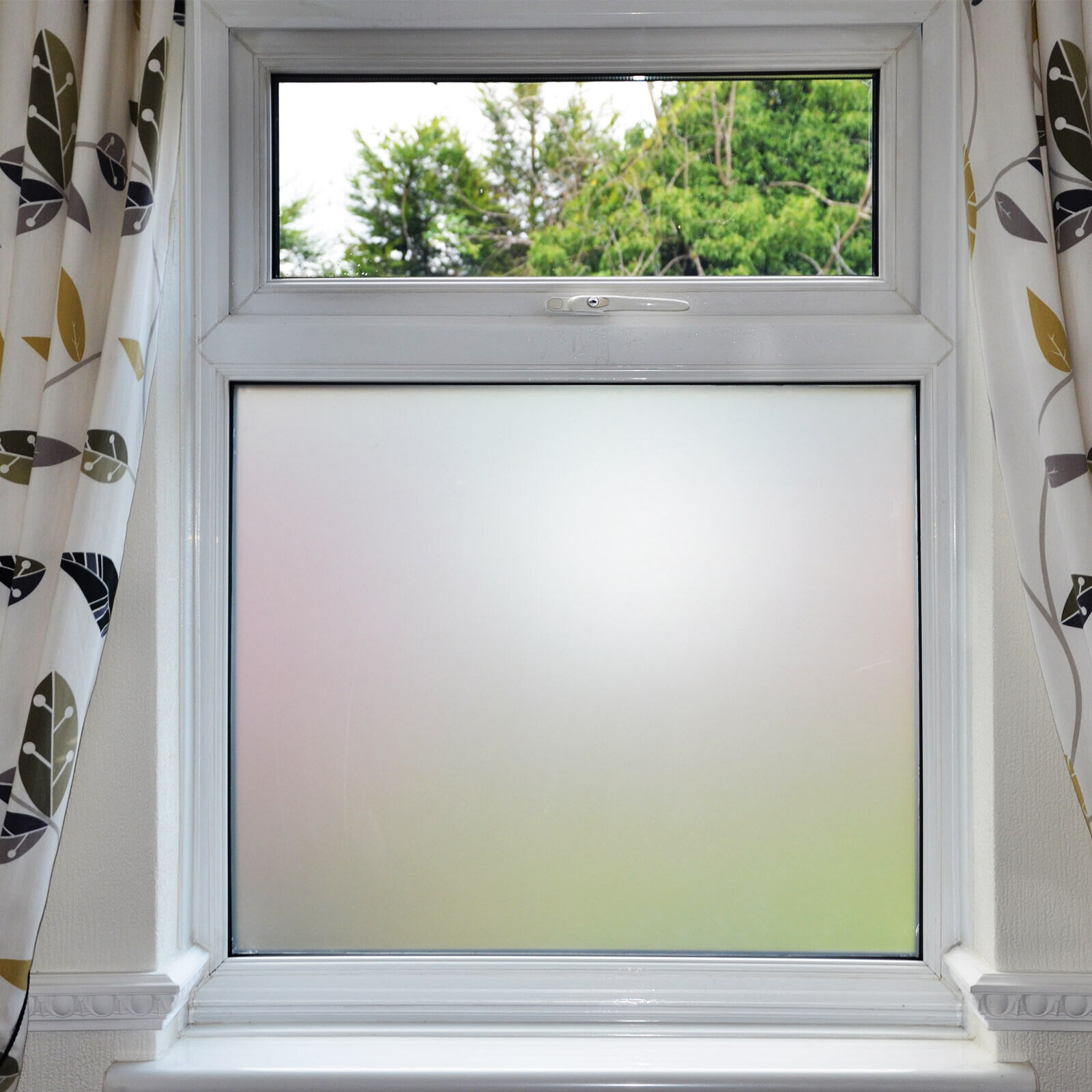 Bubble Free Frosted Window Film - Self Adhesive Etched Privacy