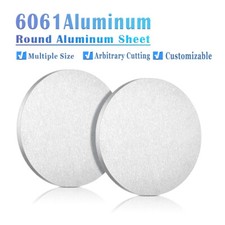 6061 Round Aluminum Sheet Disc Plate Dia 100/150/200/300mm Thick 1/2/3/4/5 10mm