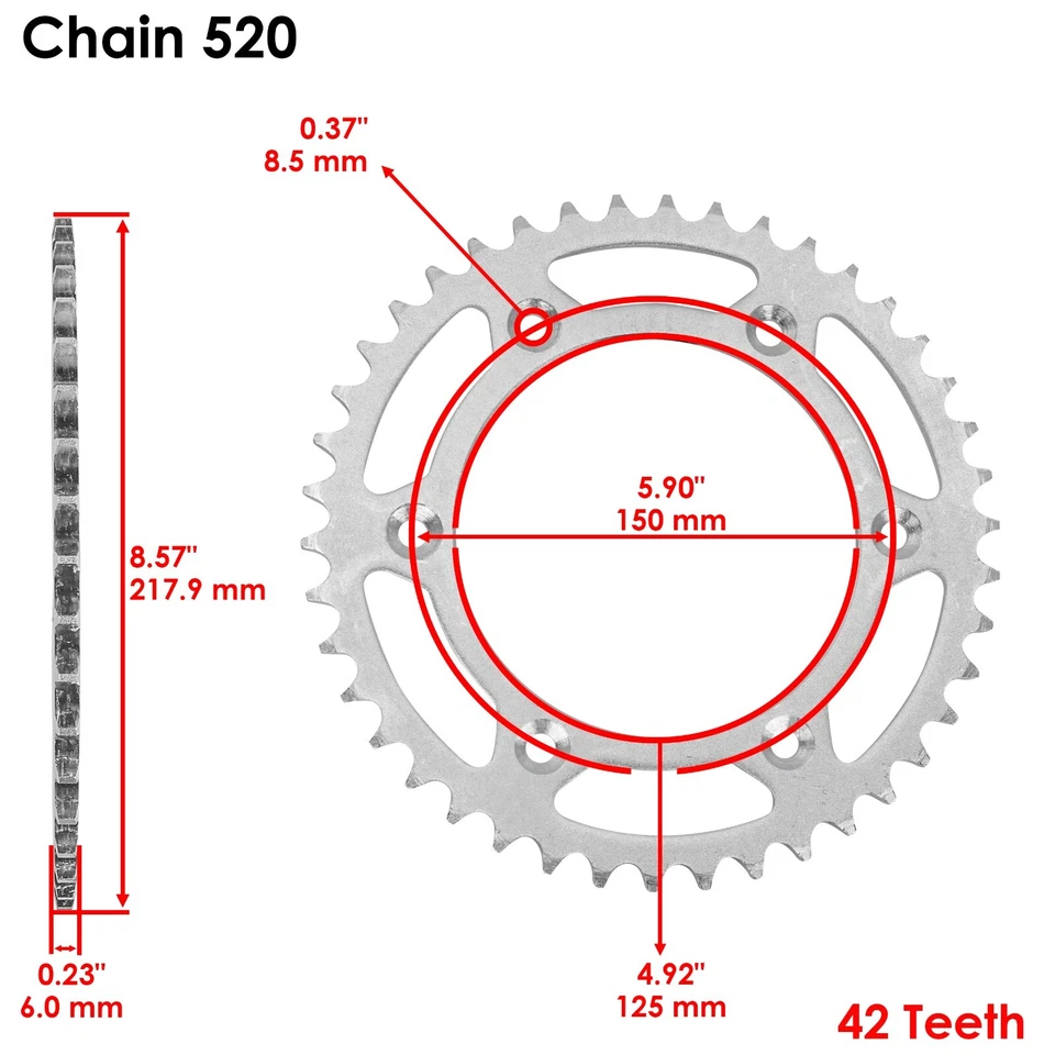 Drive Chain & Sprockets Kit for KTM 690 /Smr /Smc 2007-2017 - Image 4 of 4
