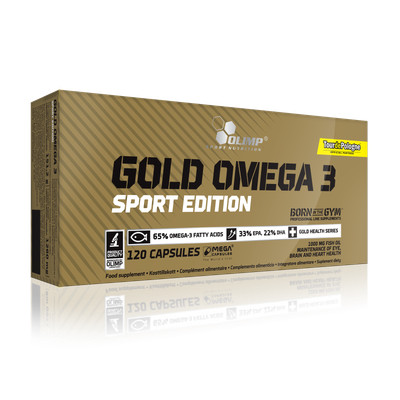 Olimp Gold Omega 3 Sports Edition 120 Kapseln | Fischöl | Diät