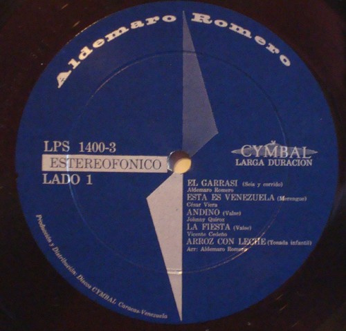 ALDEMARO ROMERO ORQUESTA-El Garrasi EXC 1958 DG CYMBAL LP Import-Venezuela LATIN - Picture 2 of 4