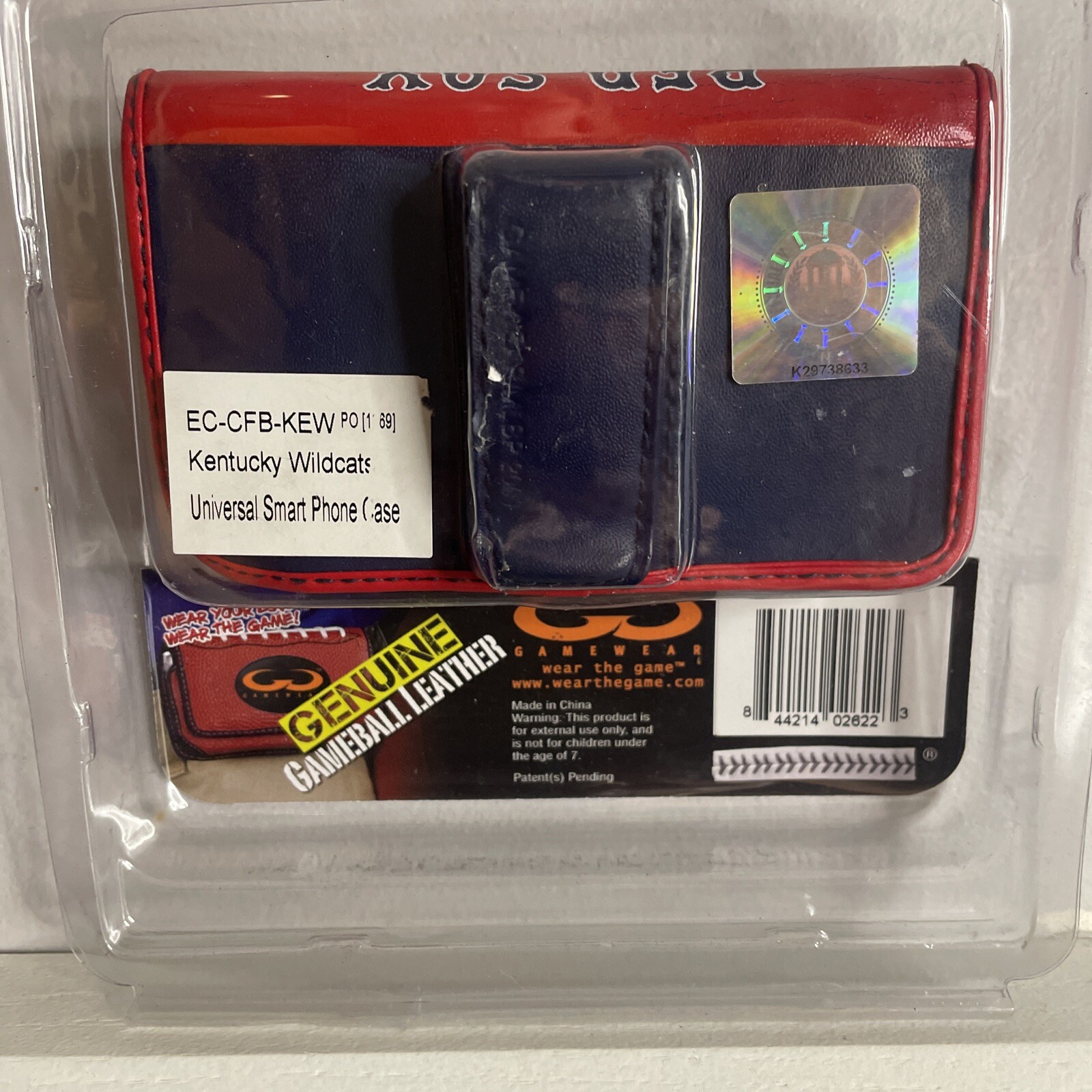 Boston Red Sox Gameball Leather Smart Phone Case For Smaller Phones Gamewear