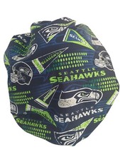 Bouffant surgical scrub hat cap women Seattle seahawks