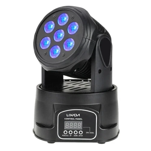 Lixada 70W 4 In 1 RGBW Mini Moving Head LED Stage Light - Image 3 of 4