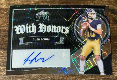  2024 Leaf Metal Juju Lewis Auto RC #2/2 Colorado Buffaloes  WITH HONORS  5 