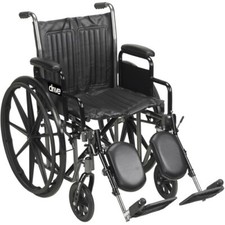 Wheelchair Fixed Arms 18" S/A F/Rest Dual Axle K1/K2 Swing-away Footrest Armrest