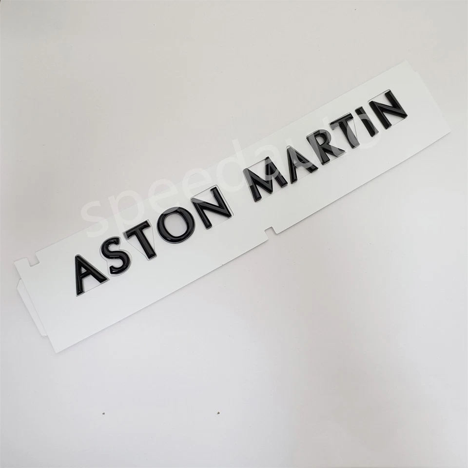Aston Martin DB11 DB9 New Vantage Rear Script Gloss Black Badge JY53-001B40-AA - image 2 of 4