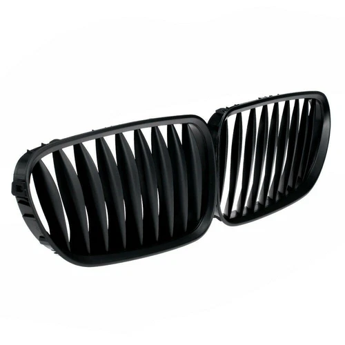 For BMW Z4 E85 E86 2003-2008 2-Door 2Pcs Matte Black Front Bumper Kidney Grilles - Picture 5 of 6