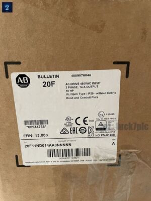 Allen Bradley 20F11ND014AA0NNNNN PowerFlex 753 AC Drive20F11ND014AA0NNNNN