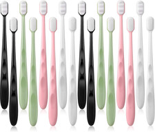 Patelai 16 Pieces Extra Soft Toothbrush Micro-Nano Toothbrush with 20000 Floss B