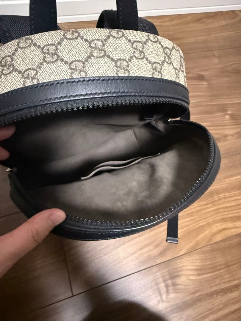 GUCCI Mini Backpack Gray Used Versatile Classic S… - image 5