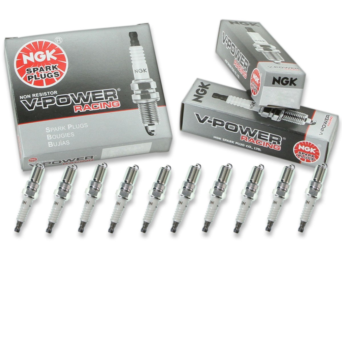 10 pc NGK 7891 R5724-9 V-Power Racing Spark Plugs for S59YC S59C S57C IT27 ls