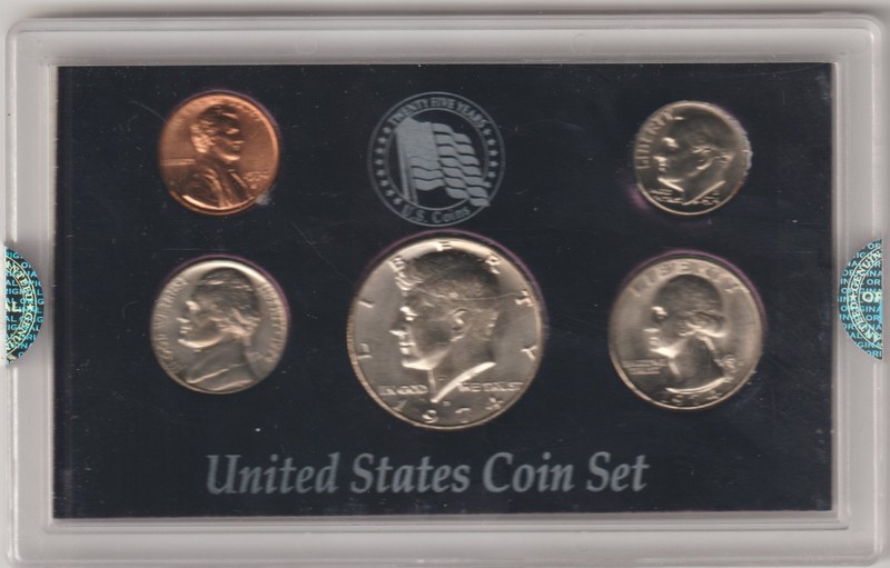 1974 US Coin Collection Lot Set in Clear Display Collectible Collectors Slab USA