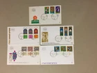 Five Israel'70 fdc with multiple TAB stamps
