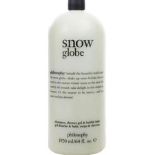 PHILOSOPHY SNOW GLOBE SHOWER GEL & SHAMPOO 1920ML | NEW & SEALED | FREE P&P | UK 14.85 per litre