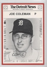 1981 Detroit News Tigers Boys of Summer 100th Anniversary Joe Coleman #126 h3a