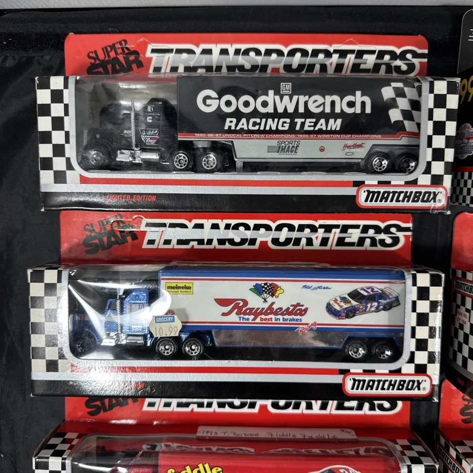 Lot of 10 Matchbox SuperStar Nascar Transporters Diecast 1989-1996 Vintage - Image 3 of 4